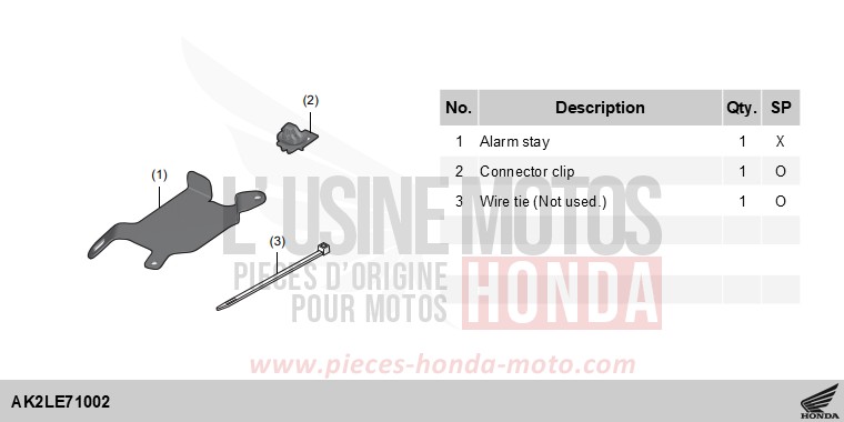 KIT,ALARM ATT de ADV 350 PEARL NIGHTSTAR BLACK (NHA84) 2025
